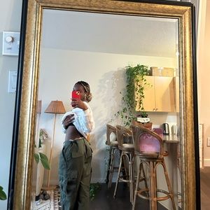 Green Utility Wear Cargo Pants